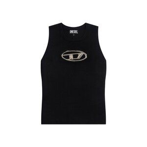 Diesel Logo Decorated Black Vest